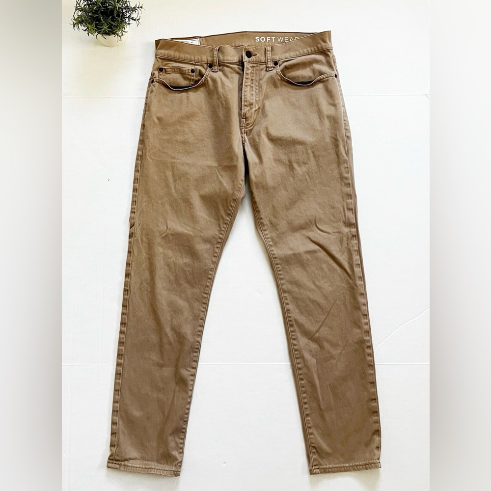 Gap Softwear Slim Taper Pants in Tan